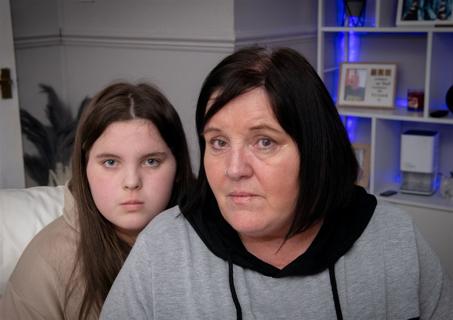 Shona Mathieson with her daughter Melissa (13) who suffers from very painful eczema.Pictures: Callum Mackay