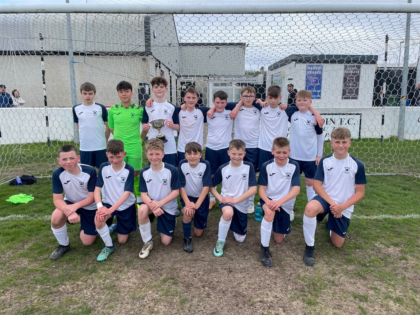 Dingwall Academy first year team won the Under-13 North of Scotland Cup.