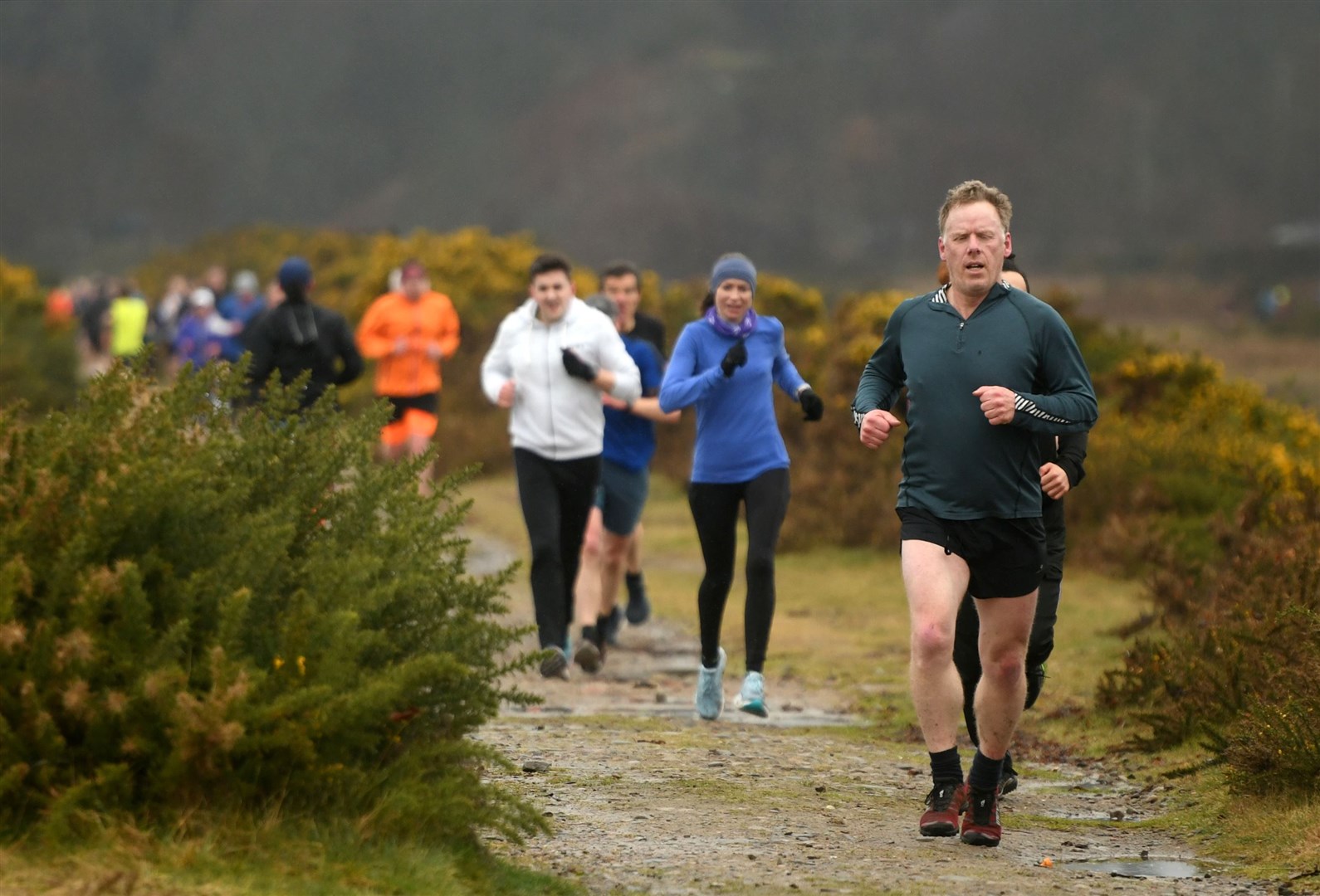'Catch me if you can!' More than 150 runners turned out for the event. Picture: James Mackenzie