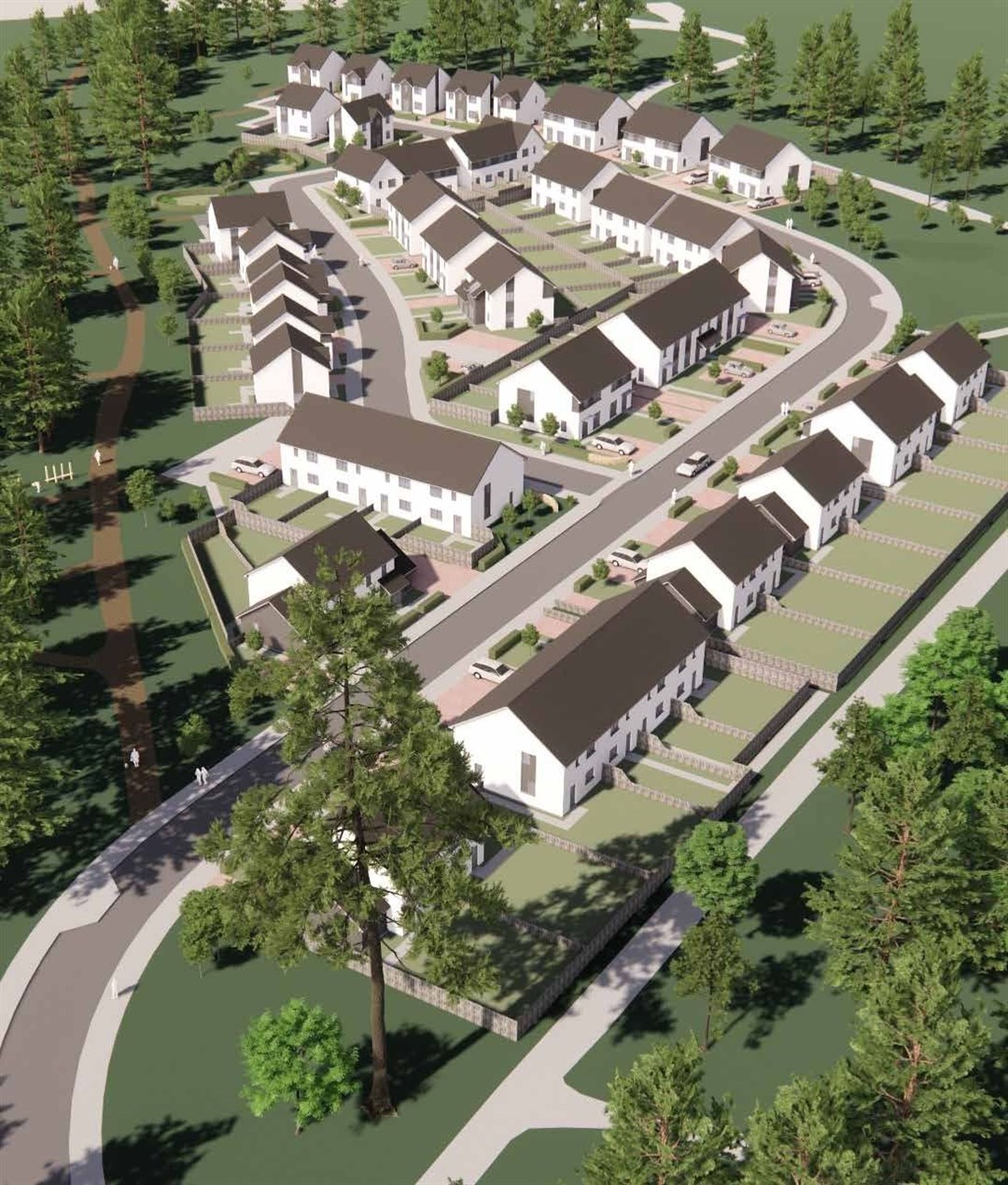 The 66-home development in Invergordon is the first major scheme to be granted in the area since the Cromarty Firth freeport go-ahead.Picture: Capstone